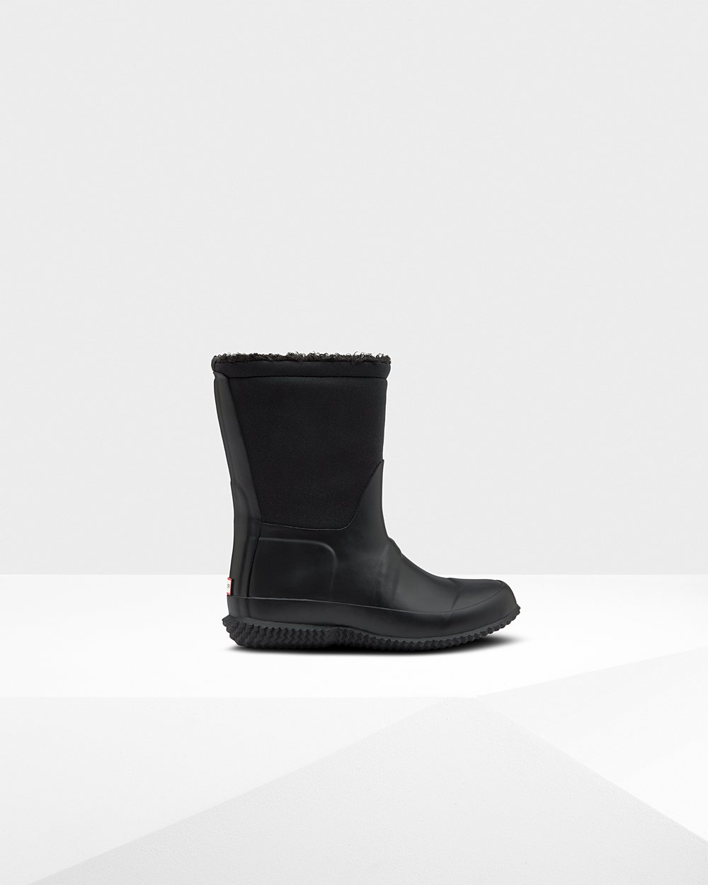 Botas De Neve Hunter Criança Pretas - Original Big Insulated Roll Top Sherpa - 14MZXROEK